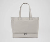 The Double Diaper Tote in Cloud Gray