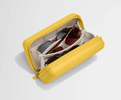 Travel Glasses Case in Golden Hour Yellow