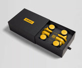Custom Carry-On Wheel Set in Marigold Yellow