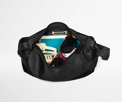 Featherlight Duo Crossbody in Jet Black