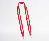 Crossbody Strap in Red Stripe