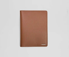 Passport Holder in Saddle Brown