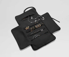 Featherlight Jewelry Roll in Jet Black