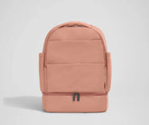 The Double Diaper Backpack in Clay Pink