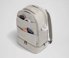 The Double Diaper Backpack in Cloud Gray