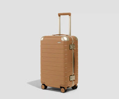 The Aluminum Edge Carry-On in Cognac Brown