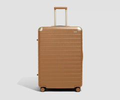 The Aluminum Edge Large in Cognac Brown
