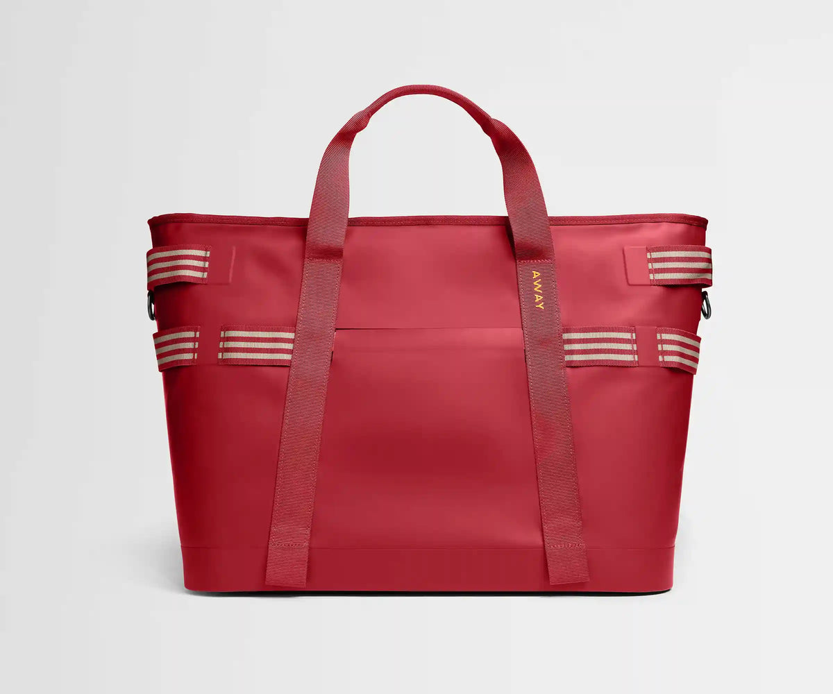 Cooler Tote in Cherry Red