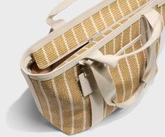 Riviera Straw Tote in White Seagrass