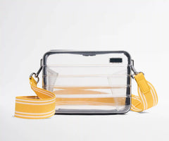 Crossbody Strap in Yellow Stripe