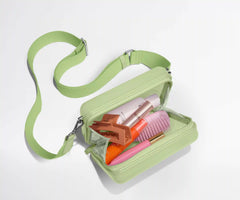 The Mini Crossbody in Glazed Matcha Milk Green