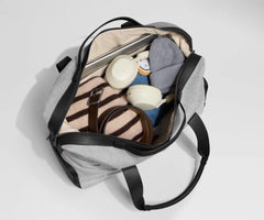 Canvas Overnight Bag in Jet Black