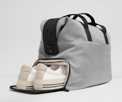Canvas Overnight Bag in Jet Black