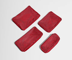 Insider Packing Cubes (Set of 4) in Cherry Red