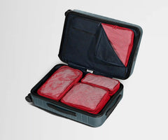 Insider Packing Cubes (Set of 4) in Cherry Red