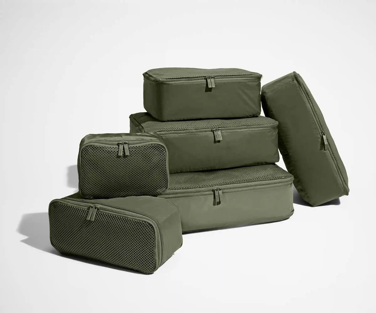 Insider Packing Cubes (Set of 6) in Olive Green