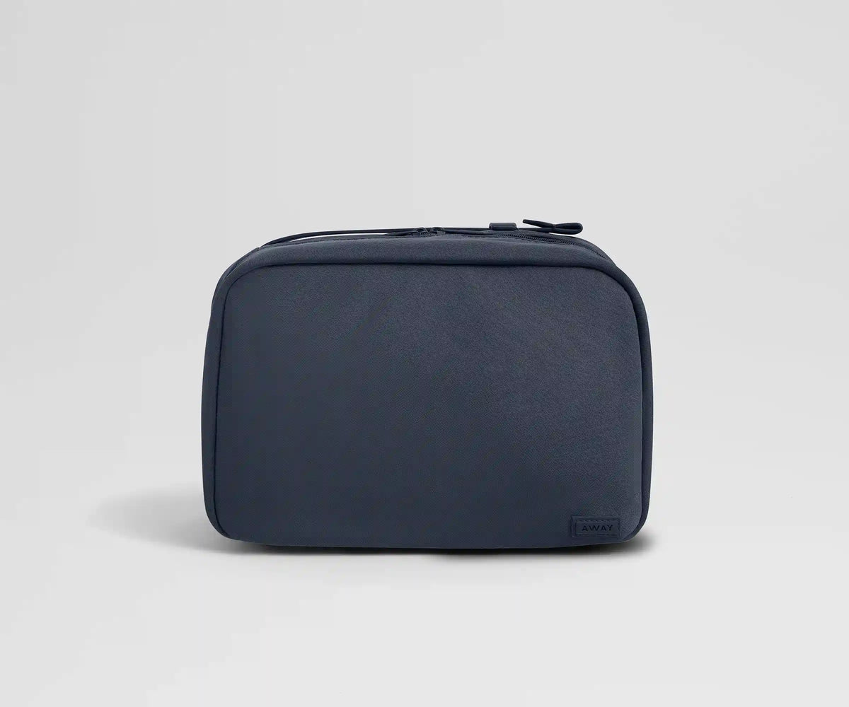 Hanging Toiletry Bag in Navy Blue