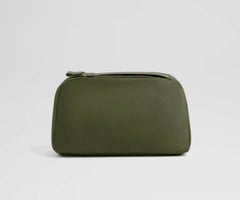 Large Toiletry Bag in Olive Green