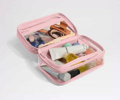 Clear Toiletry Bag in Blush Pink